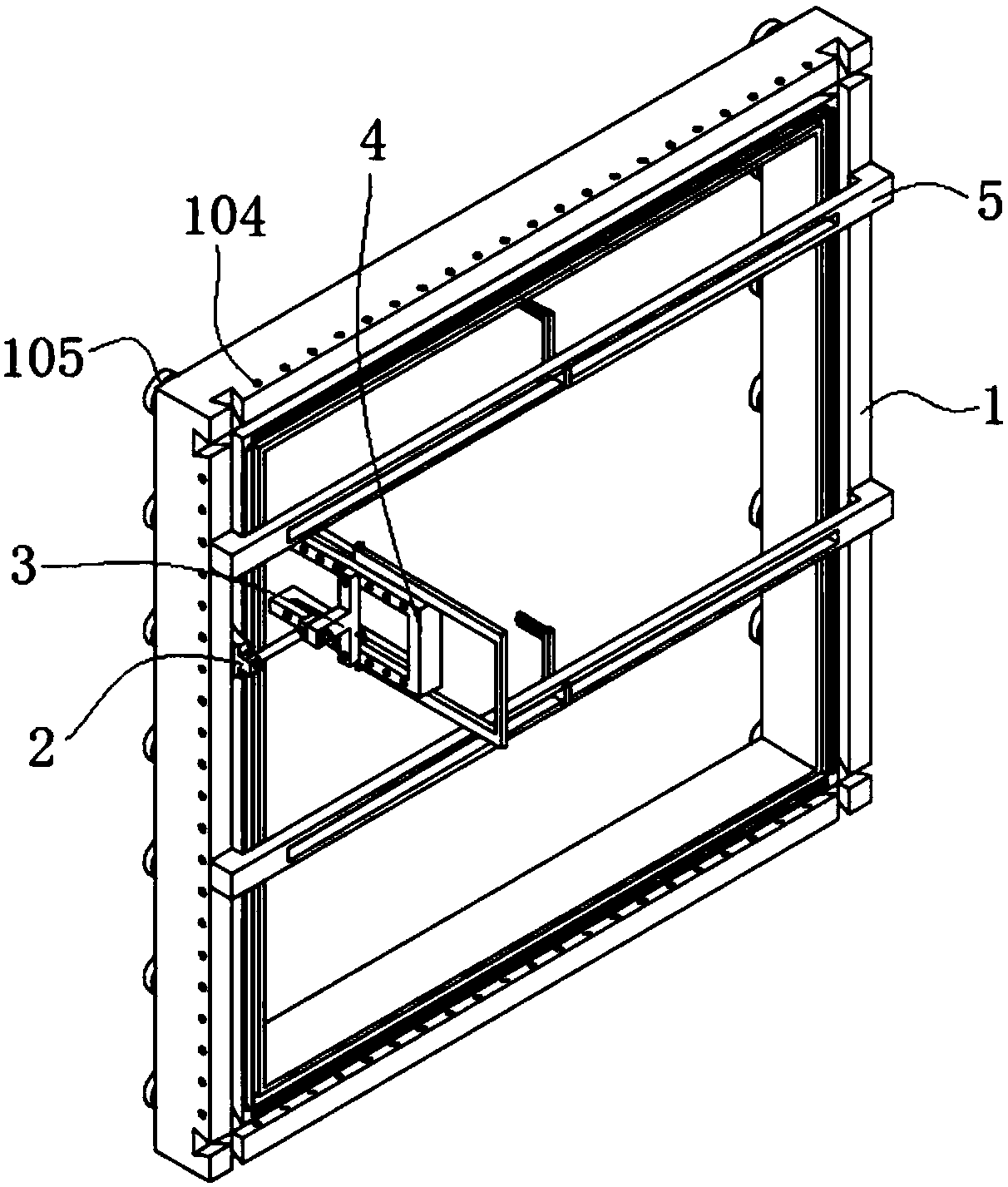 Chinese character advertisement word installation tool and installation method thereof