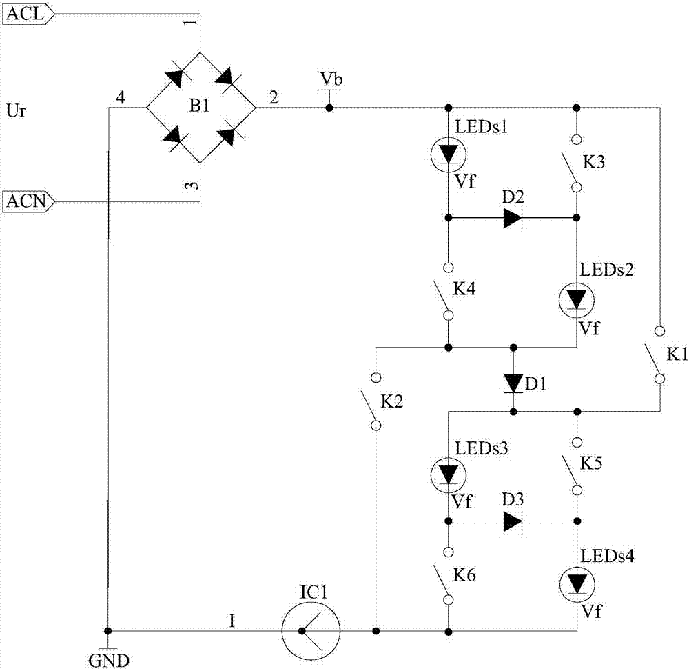 An Adaptive LED Driving Circuit