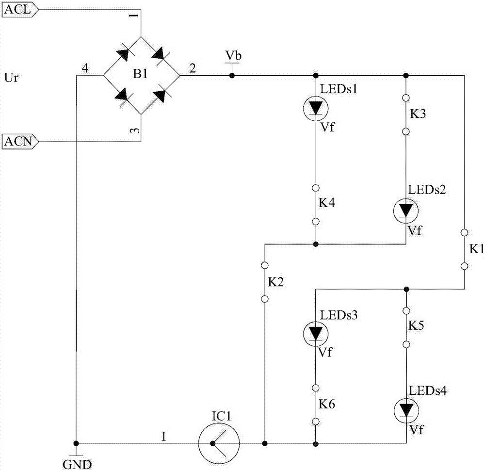 An Adaptive LED Driving Circuit