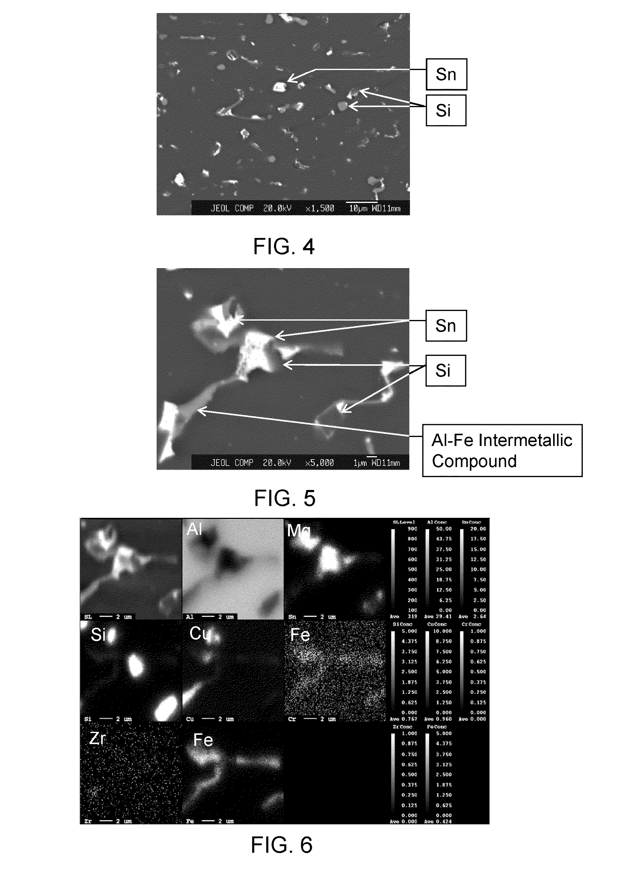 Aluminum alloy for plain bearing, plain bearing and production method for the bearing