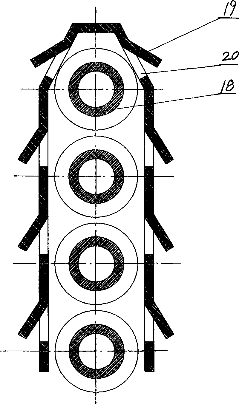 Vertical heat tube cooling machine