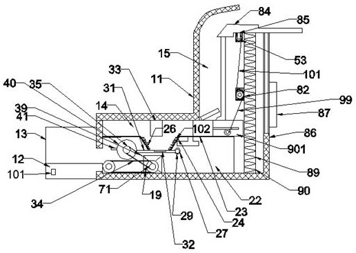 Automatic slipper machine for discharging shoes according to different shoe sizes