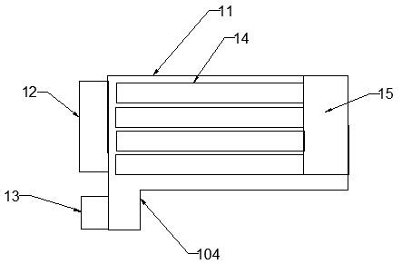 Automatic slipper machine for discharging shoes according to different shoe sizes