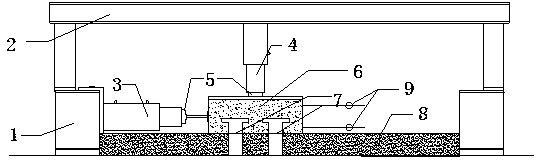 Horizontal bearing characteristics test model for prestressed concrete pipe piles and modeling method