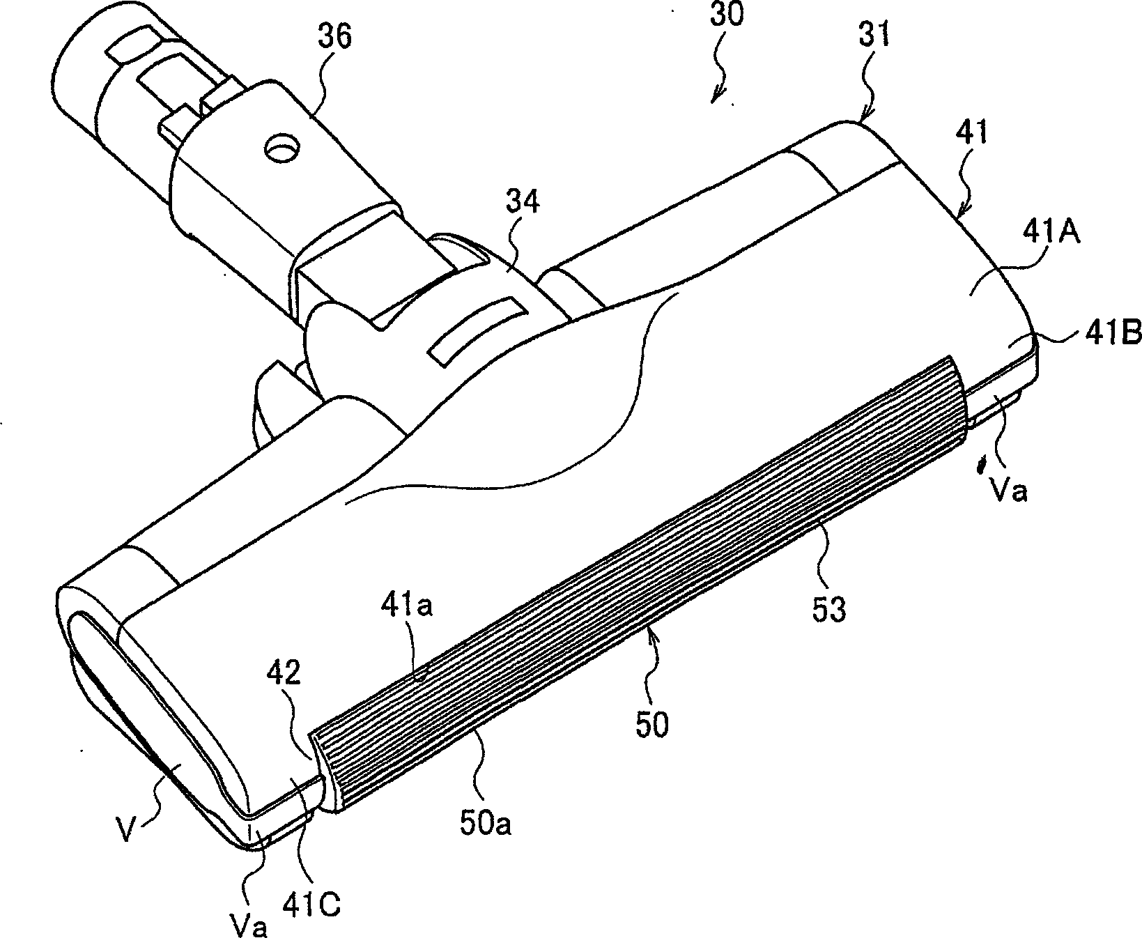 Section port body and vacuum cleaner