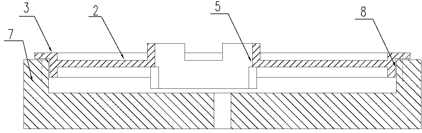 Precision numerical control processing method for thin-wall aluminium plate partially provided with through holes