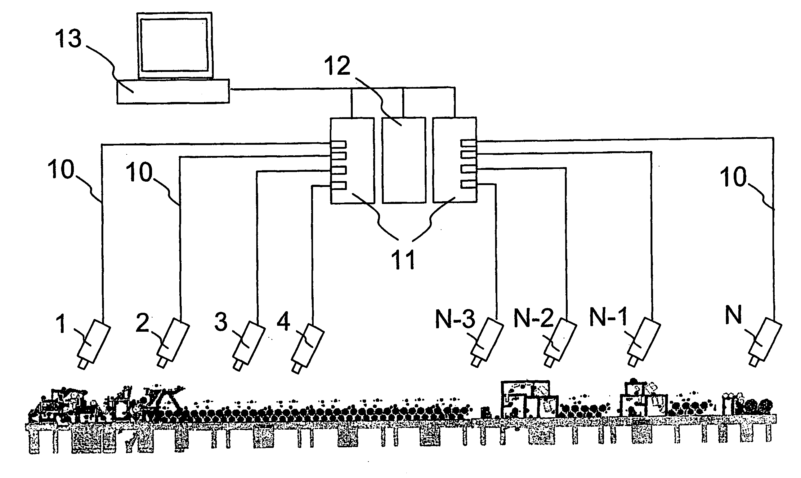 Method for determining the scale of an observation area