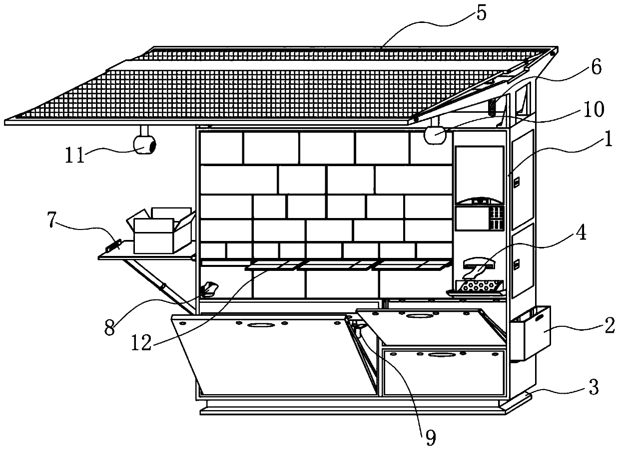 Green city unmanned logistics integrated cabinet