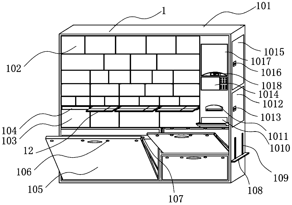 Green city unmanned logistics integrated cabinet