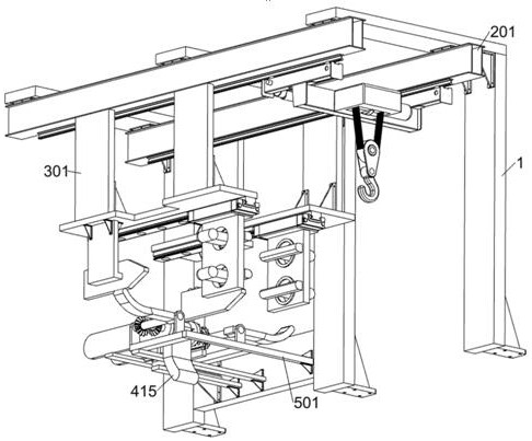 An oil pipeline traction and transfer device with anti-extrusion function