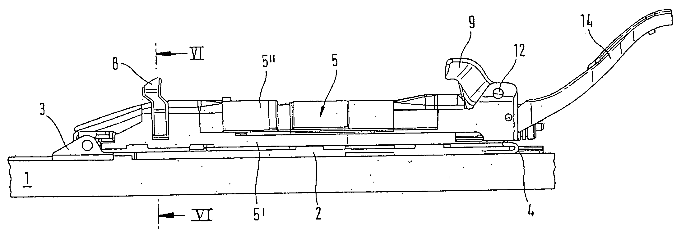 Ski boot sole, disengageable ski binding and ski boot base, and combination thereof