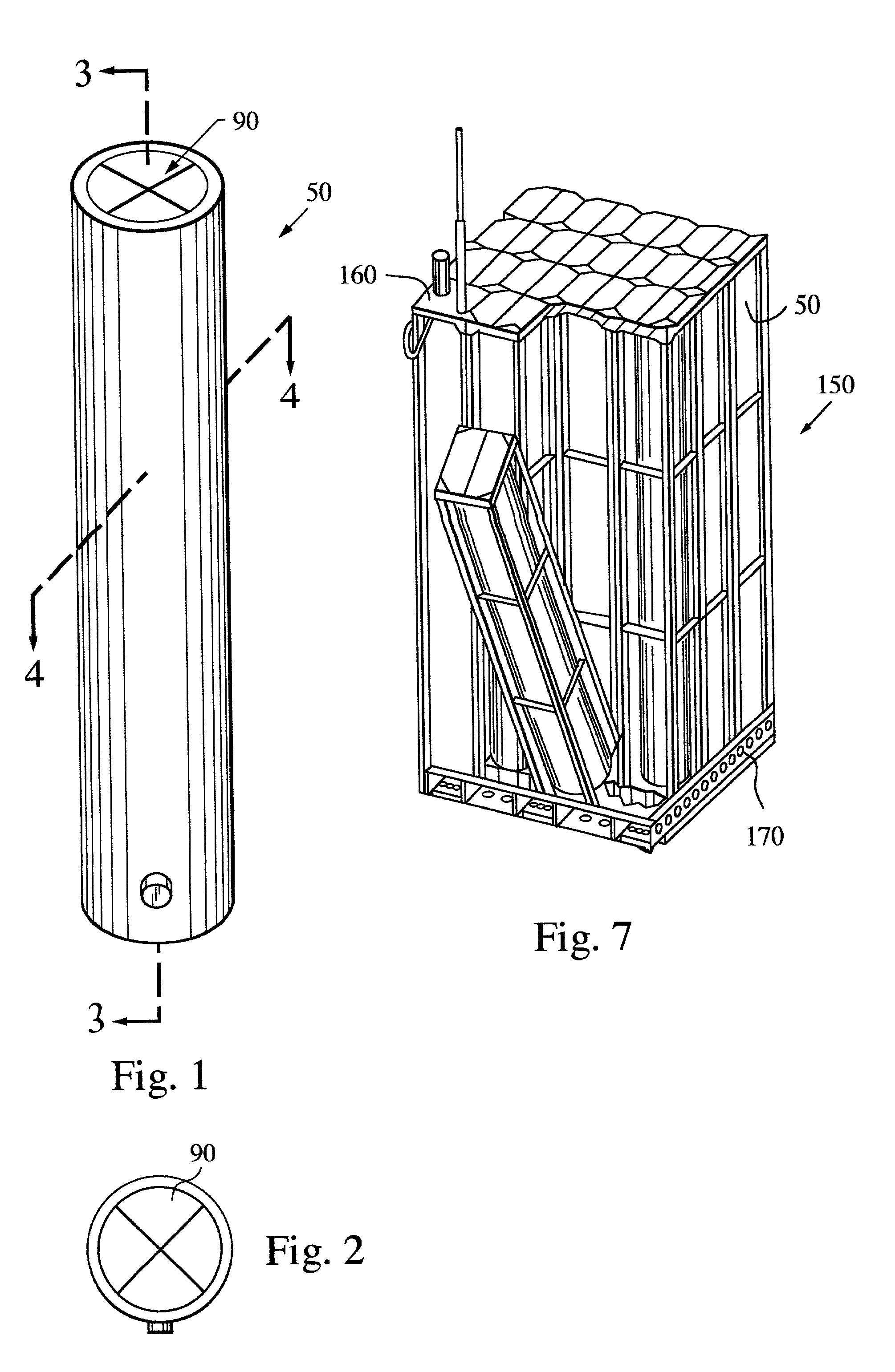 Composite concentric launch canister