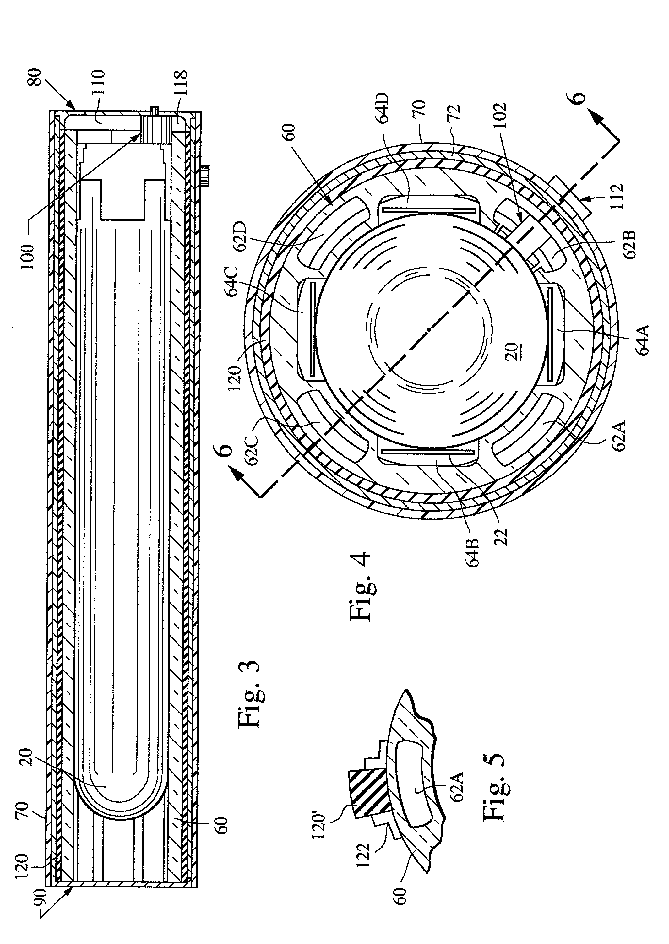 Composite concentric launch canister