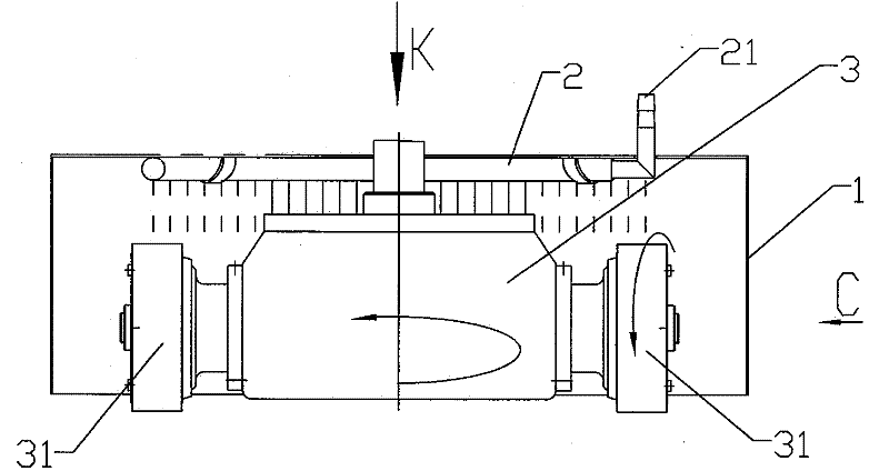 Novel rough coarse-grinding head cooling water supply facility