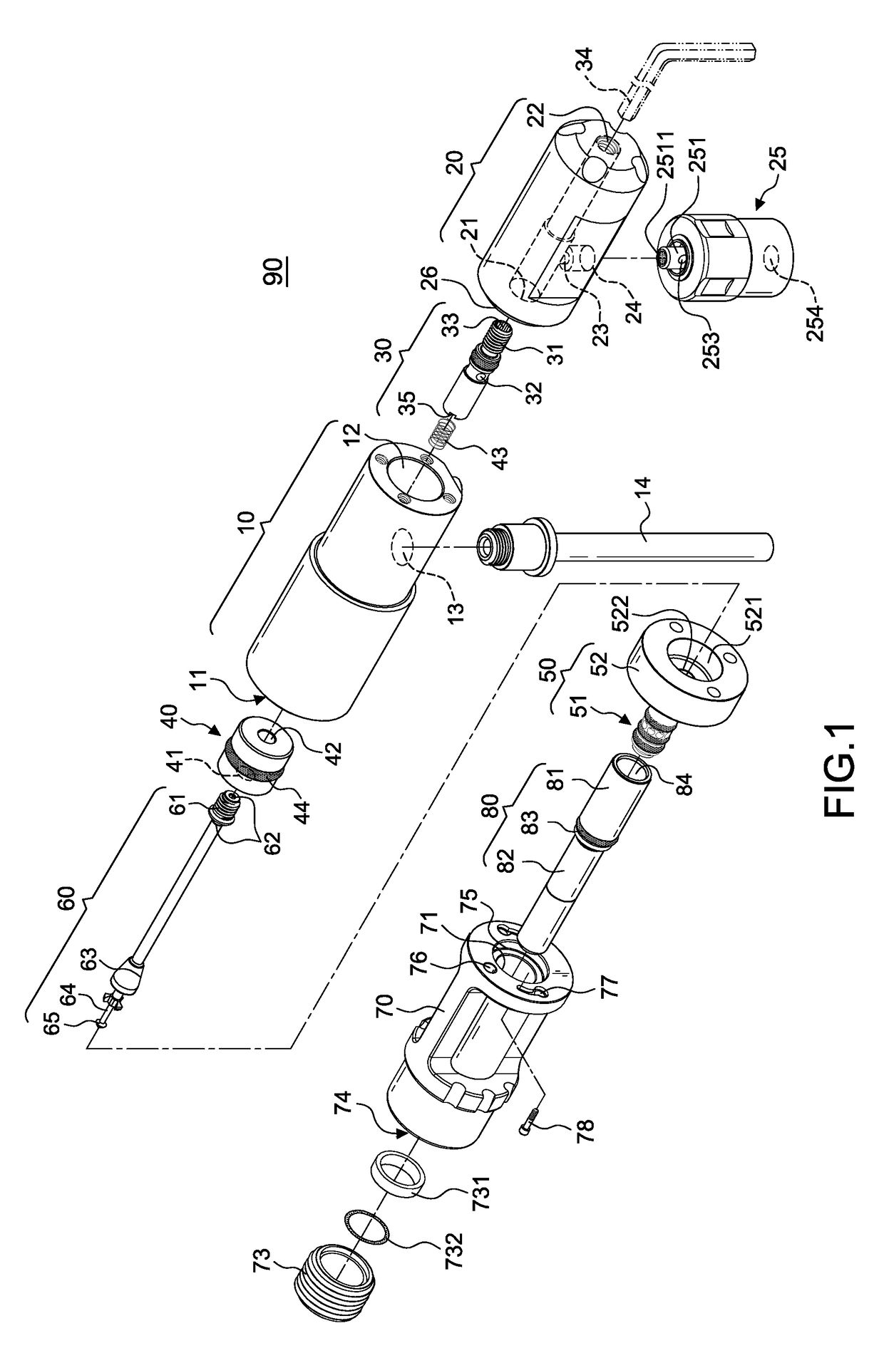 Pneumatic firing device