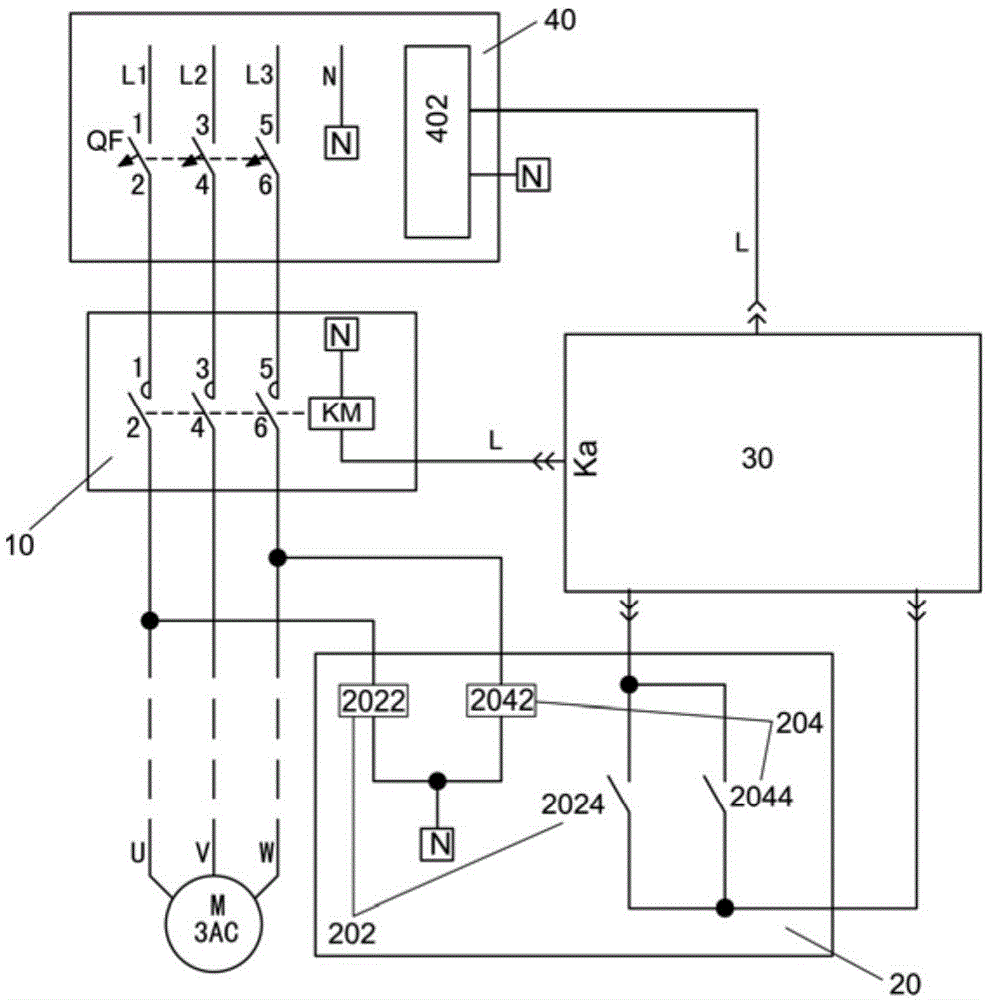 Detection circuit used for contactor