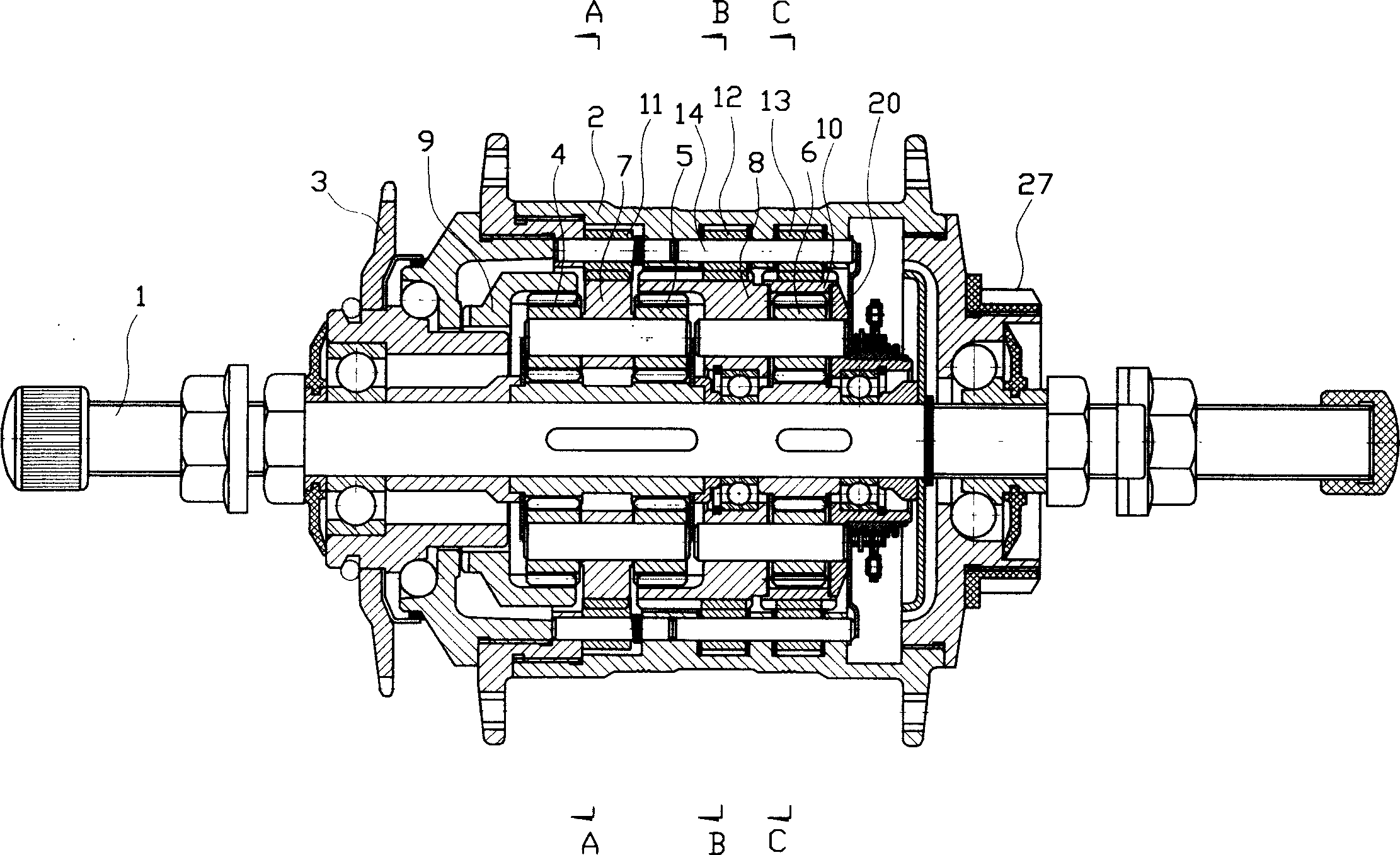 Automatic bicycle speed variator