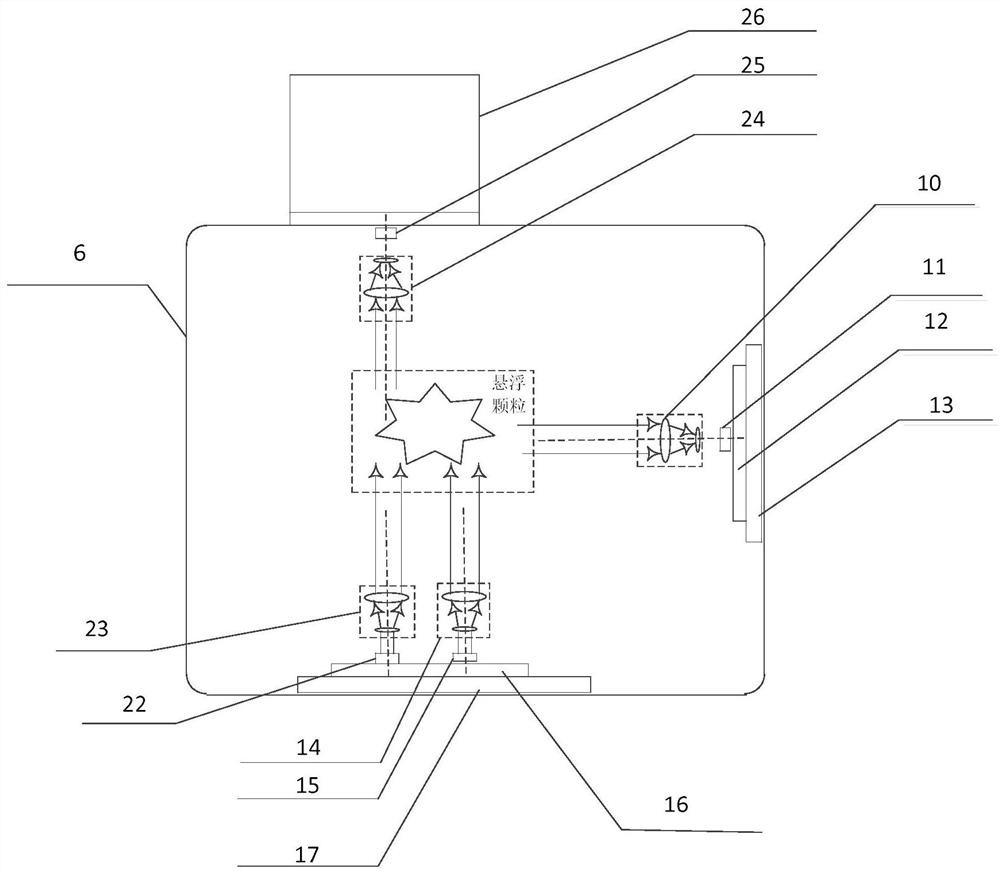 Self-cleaning fine spectrum water body parameter measuring device and method based on turbidity correction