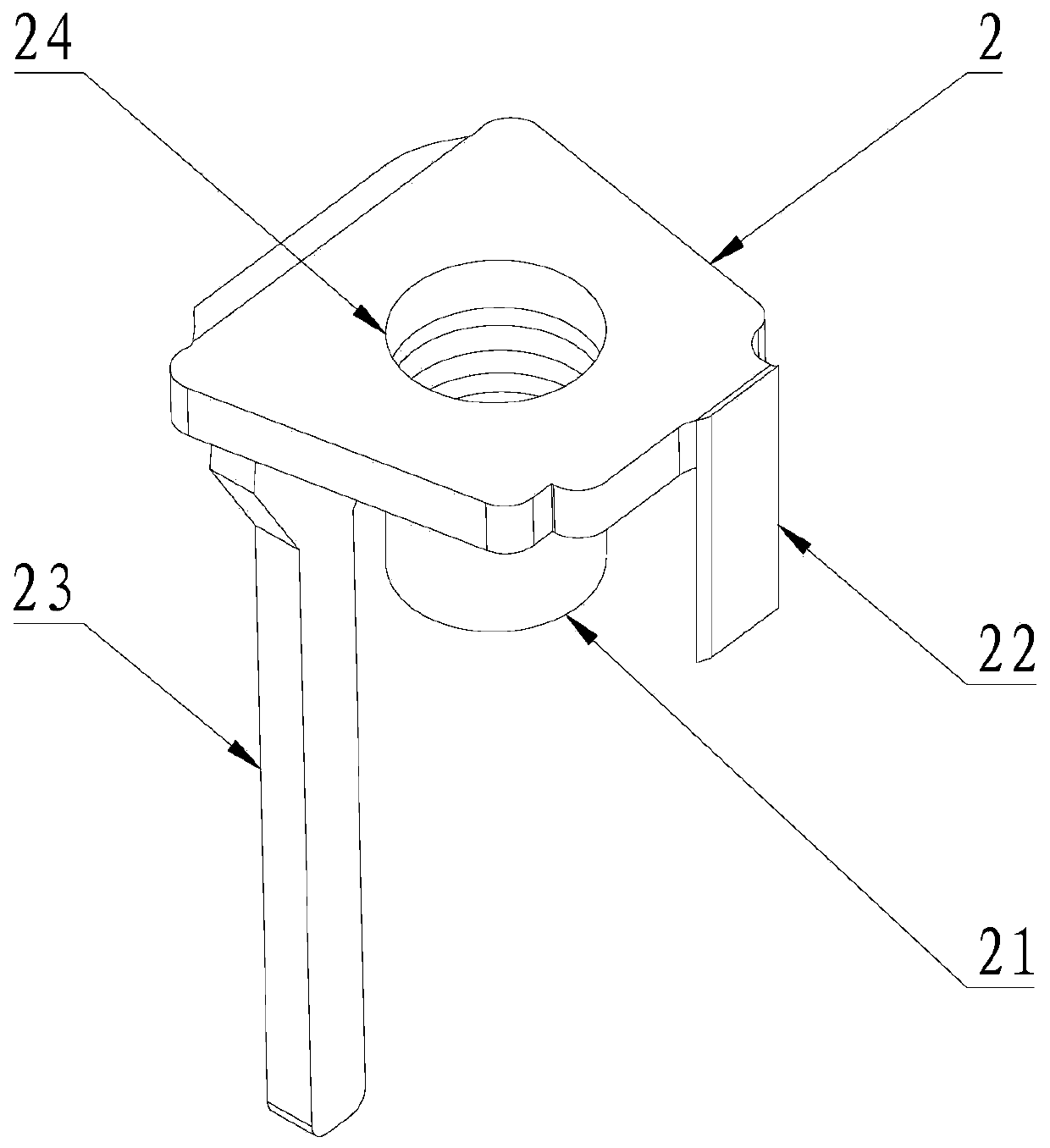 A temperature transmitter with shock absorption and anti-interference ability