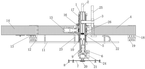 Truss manipulator for stamping carrying and material taking