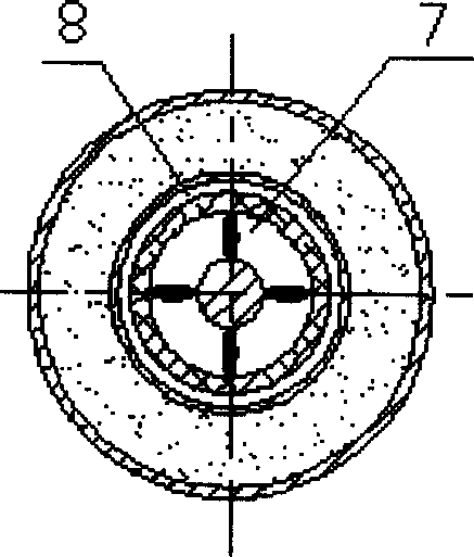 Lower-pipe type permanent-magnet vortex heating device for oil well