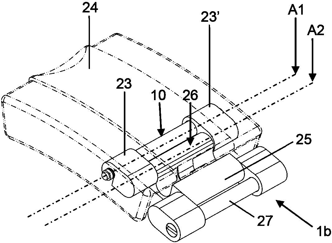 Device for adjusting the length of a bracelet