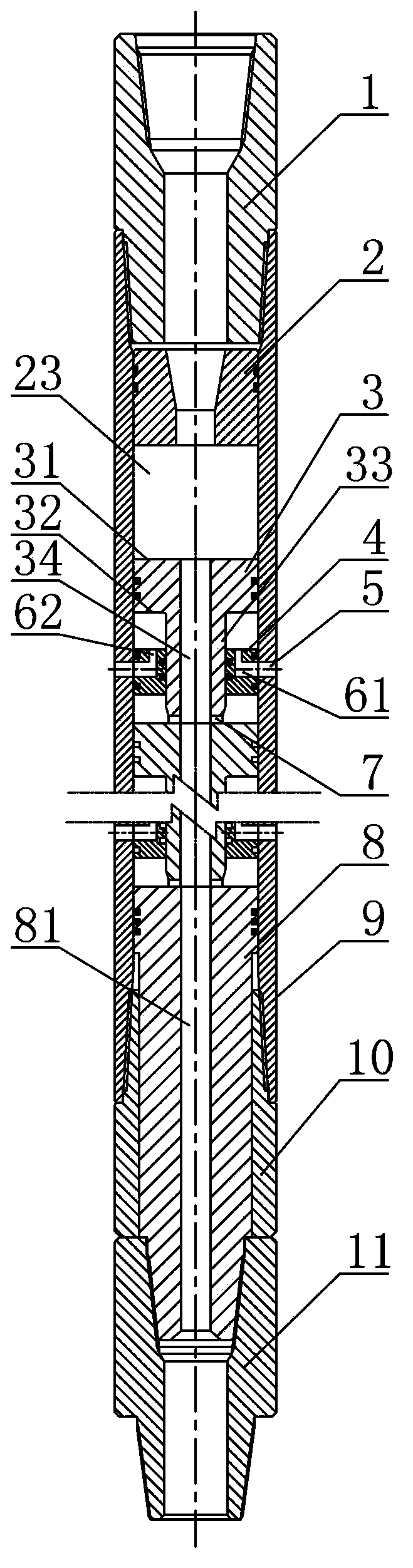 Vibration and pressure well drilling tool