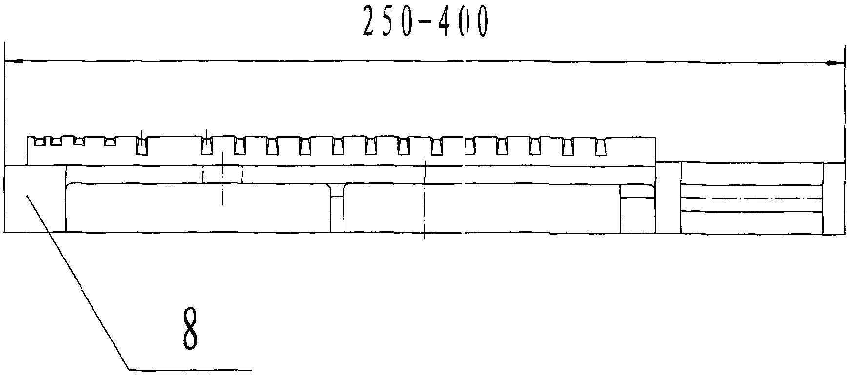 Non-coal leaking front air-outlet reciprocating grate segment for large suspension-type reciprocating grate