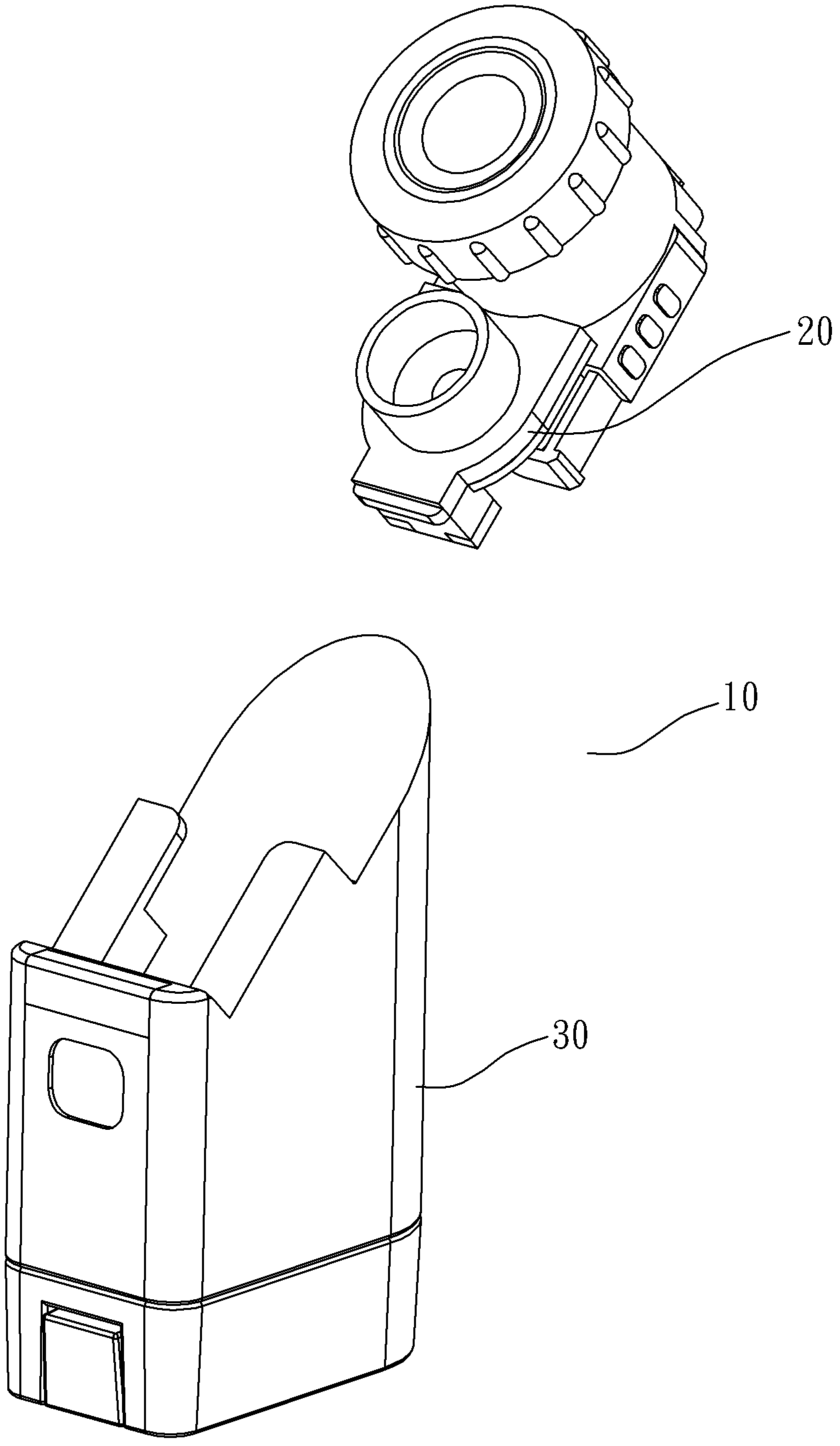 Adjusting method and structure for resonance frequency of demounting type spray head of atomizer