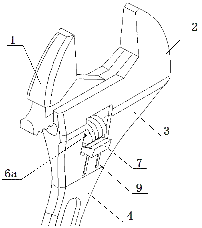 Locking type monkey spanner