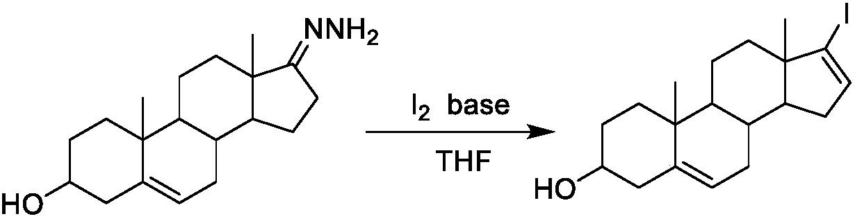 17-Iodoandrosta-5,16-dien-3beta-ol preparation method