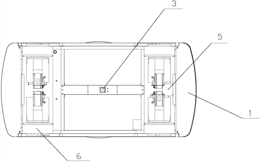 AGV station arrival positioning device and method thereof