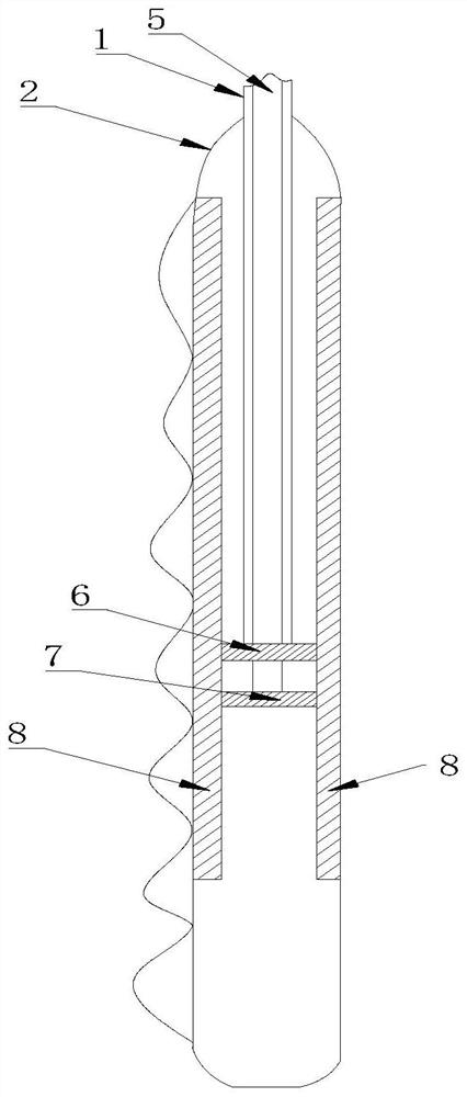 Guide needle with smooth needle hole for line carving sawtooth line