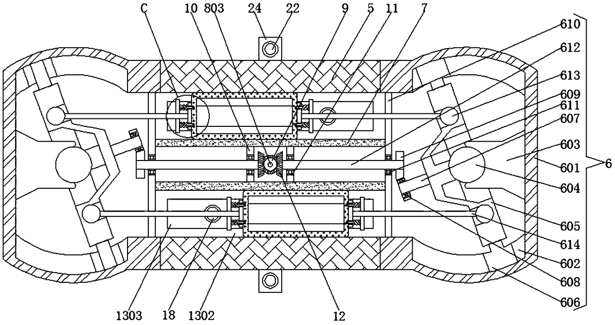 Circulating clam cleaning device based on power shaking and combined washing