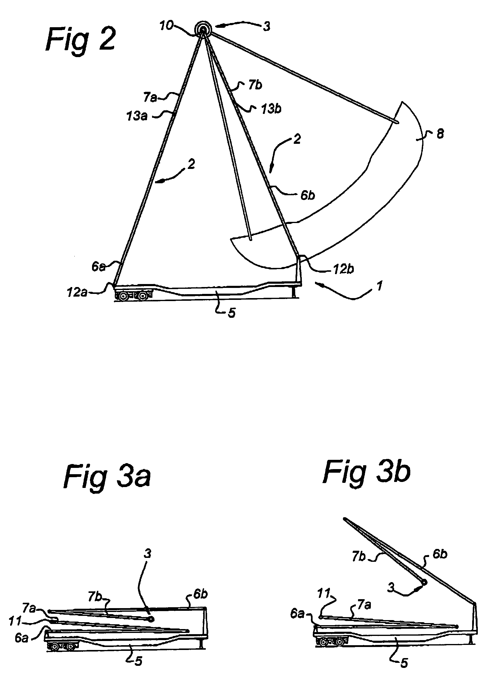 Support installation for a fairground attraction