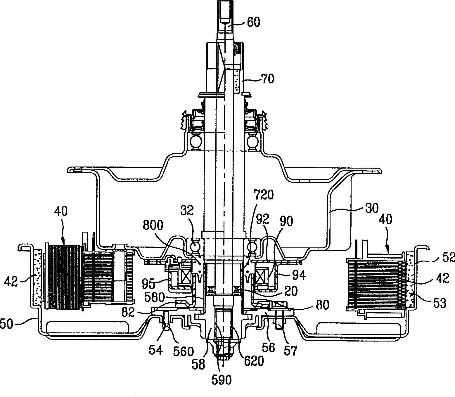 Electromagnetic coil spool and terminal assembling structure of clutch for washing machine