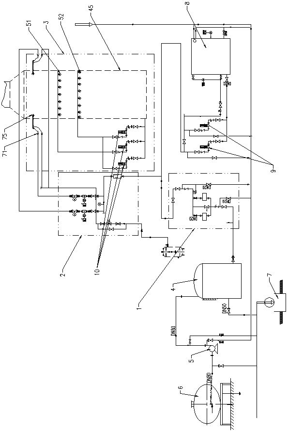 Efficient integrated desulfurization and denitrification device for coal-fired boiler fuel gas and implementation method of device