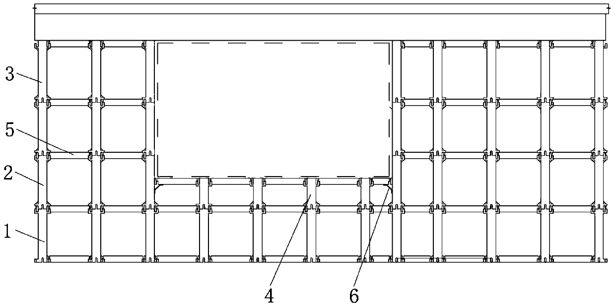 Medium-ring heat preserving wall installation structure