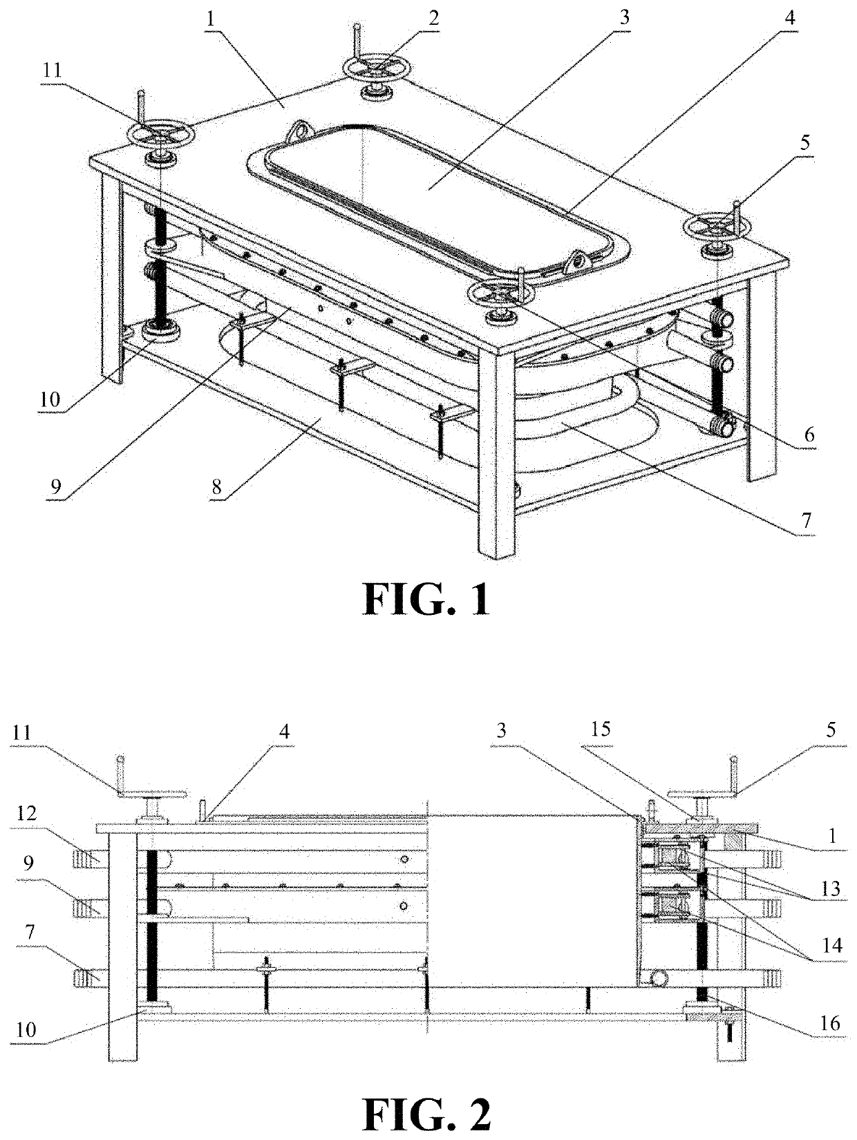 Electromagnetic semi-continuous casting device and method having accurately matched and adjusted cooling process