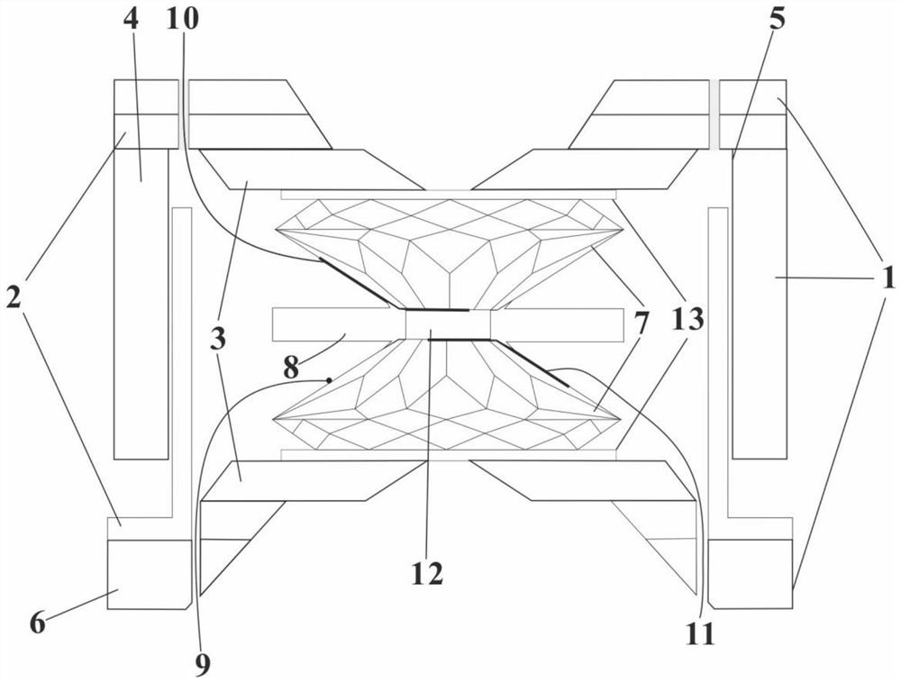 Preparation and calibration method of metalized germanium telluride under non-static pressure condition