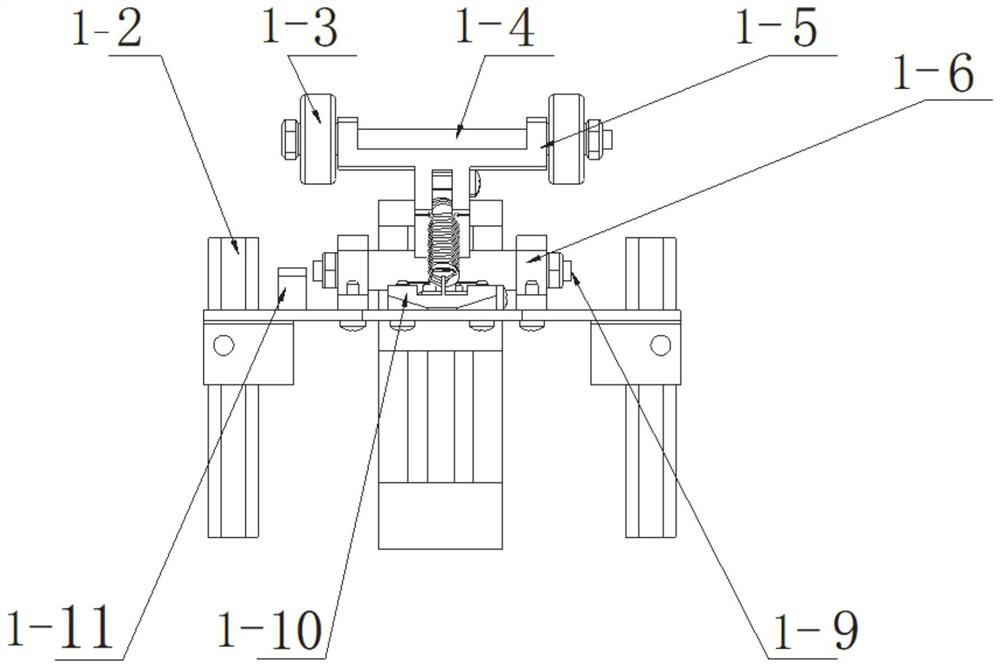 A track elastic pressing device, track robot and method