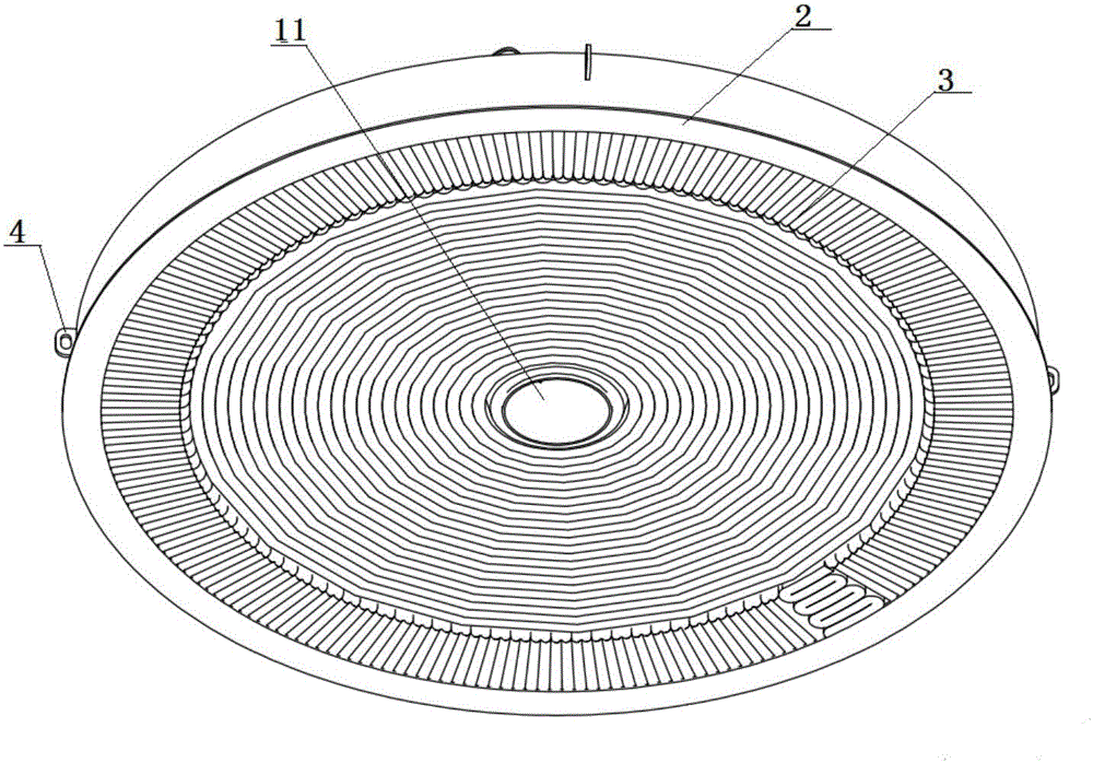 Ladle cover suitable for ejection burner