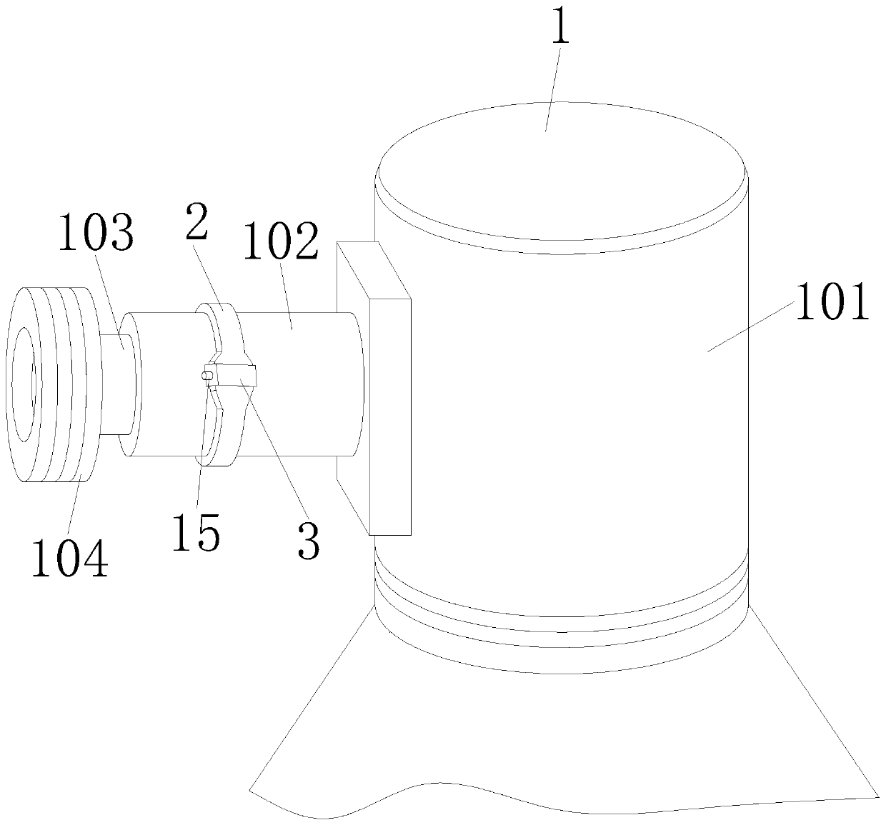 Flexible infrared temperature measuring device suitable for moving contact arm of high-voltage switch cabinet