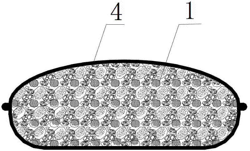 Ecological bag brick and method for establishing constructed wetland in water level fluctuation area by use of same