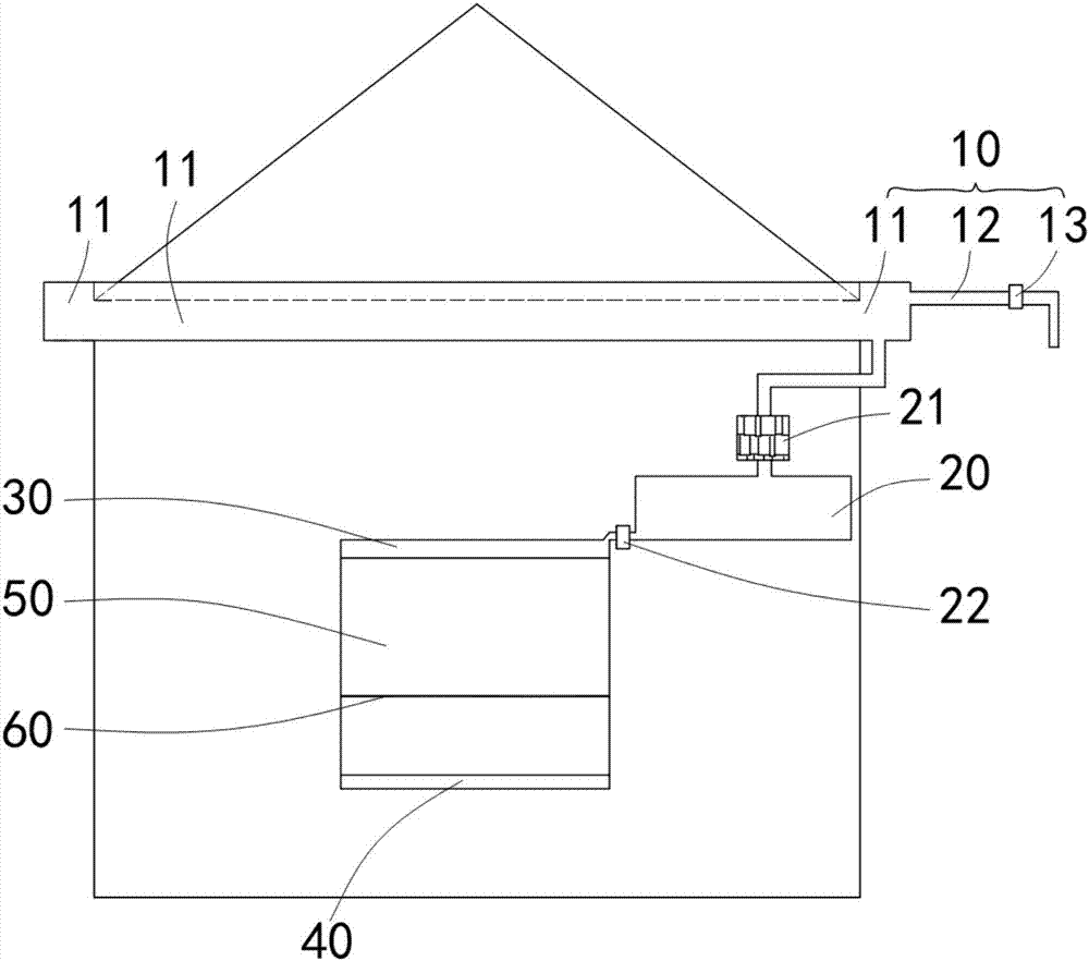 Roof rainwater collecting and recycling system