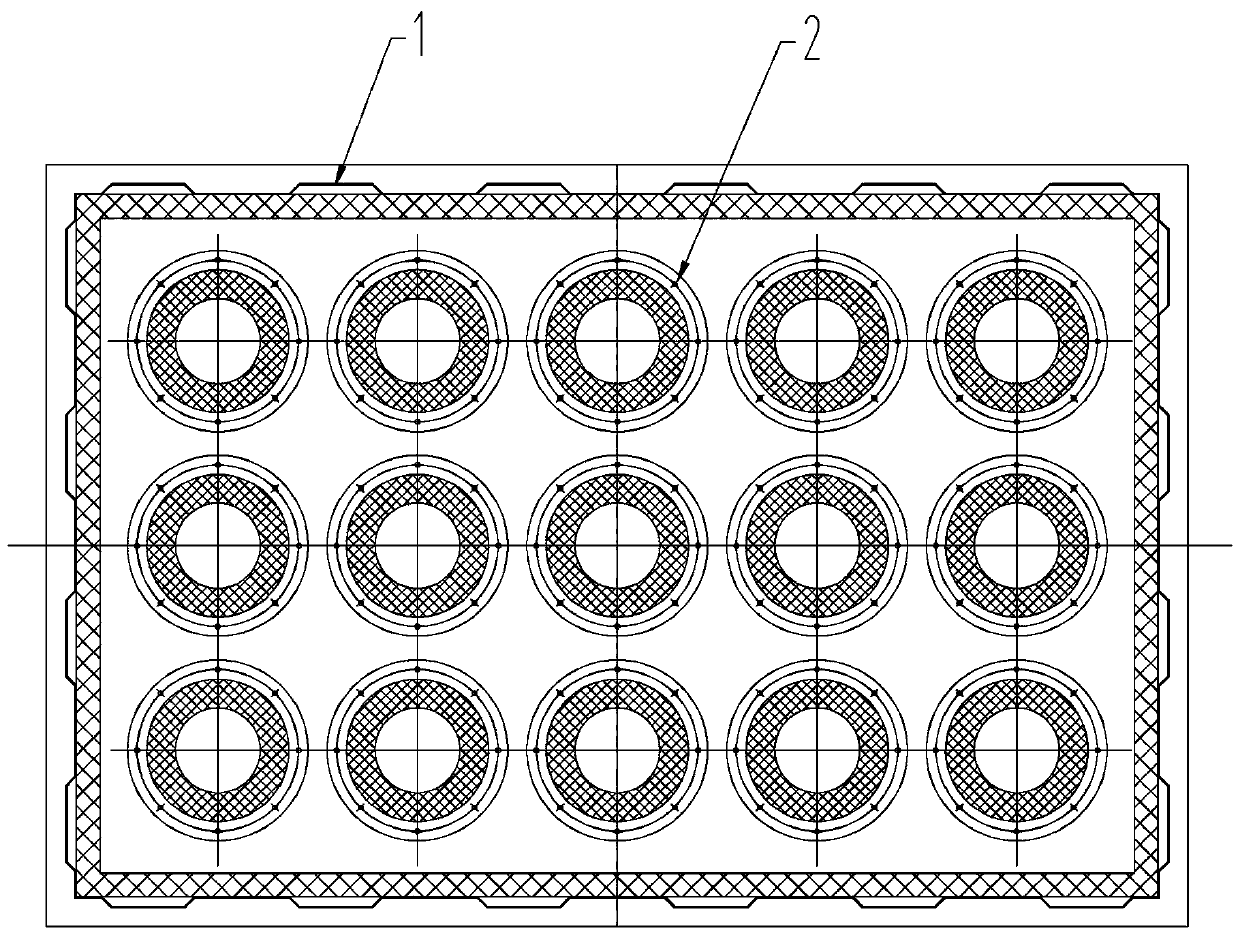 High-efficiency carbon fiber adsorption box