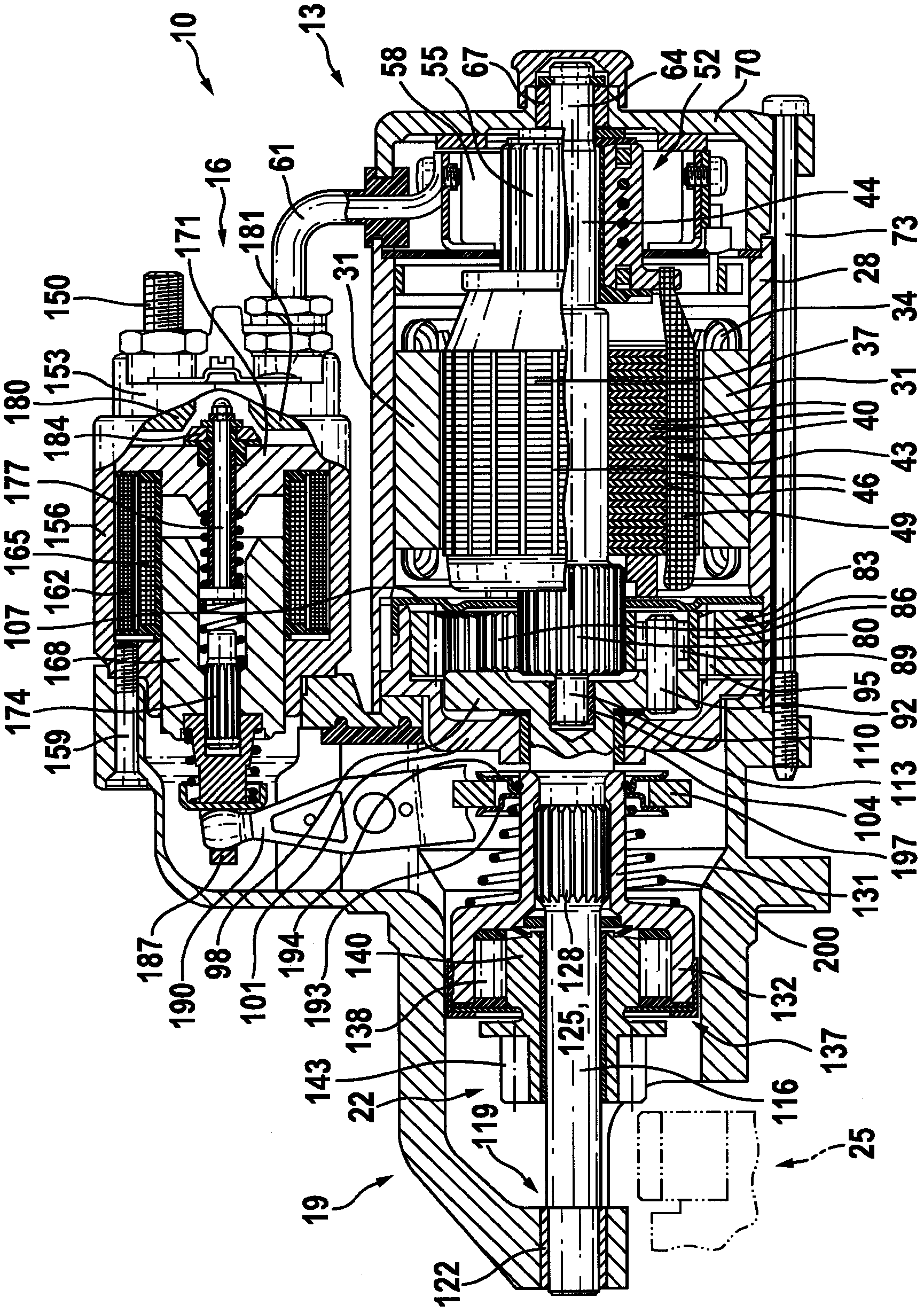 Noise-optimized toothing system