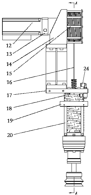 Movable sucking disk hoisting device