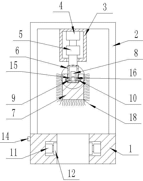 Automatic cup cleaning device