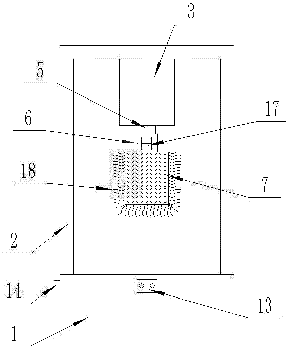 Automatic cup cleaning device